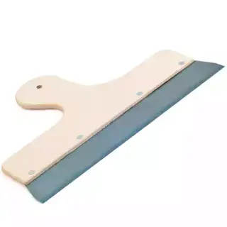 Bredspackel 300 mm Plywoodhandtag med blad av stål. För skrapa, släta och jämna underlag.