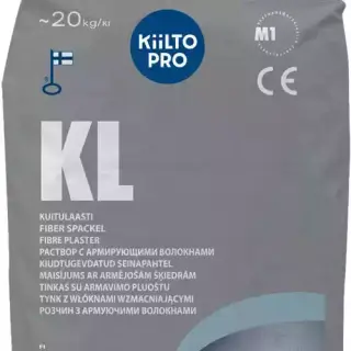 Kiilto KL. Cementbaserat väggspackel. Fiberförstärkt.